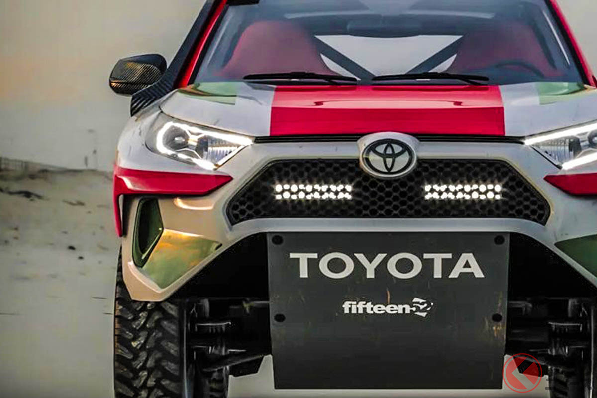 トヨタ「RAV4」をラリー仕様化したレンダリング（photo：Basel Masri）