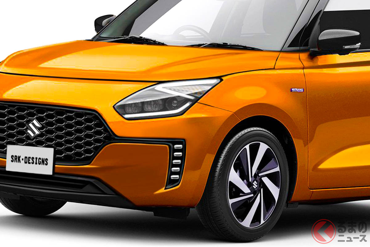 印デザイナーが予想したスズキ次期型「スイフト」の予測レンダリング(photo:SRK Designs)