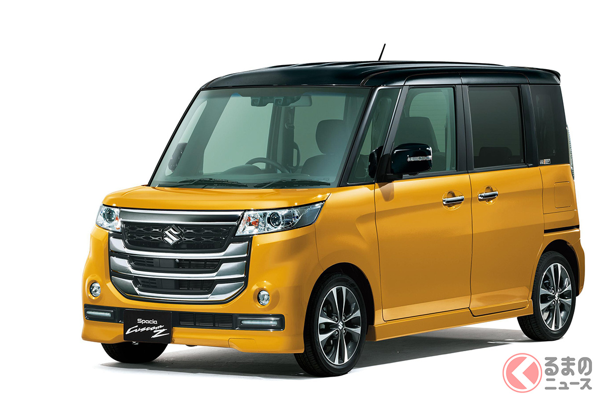 フロントマスクはほとんどグリルな軽自動車スズキ「スペーシア カスタムZ」