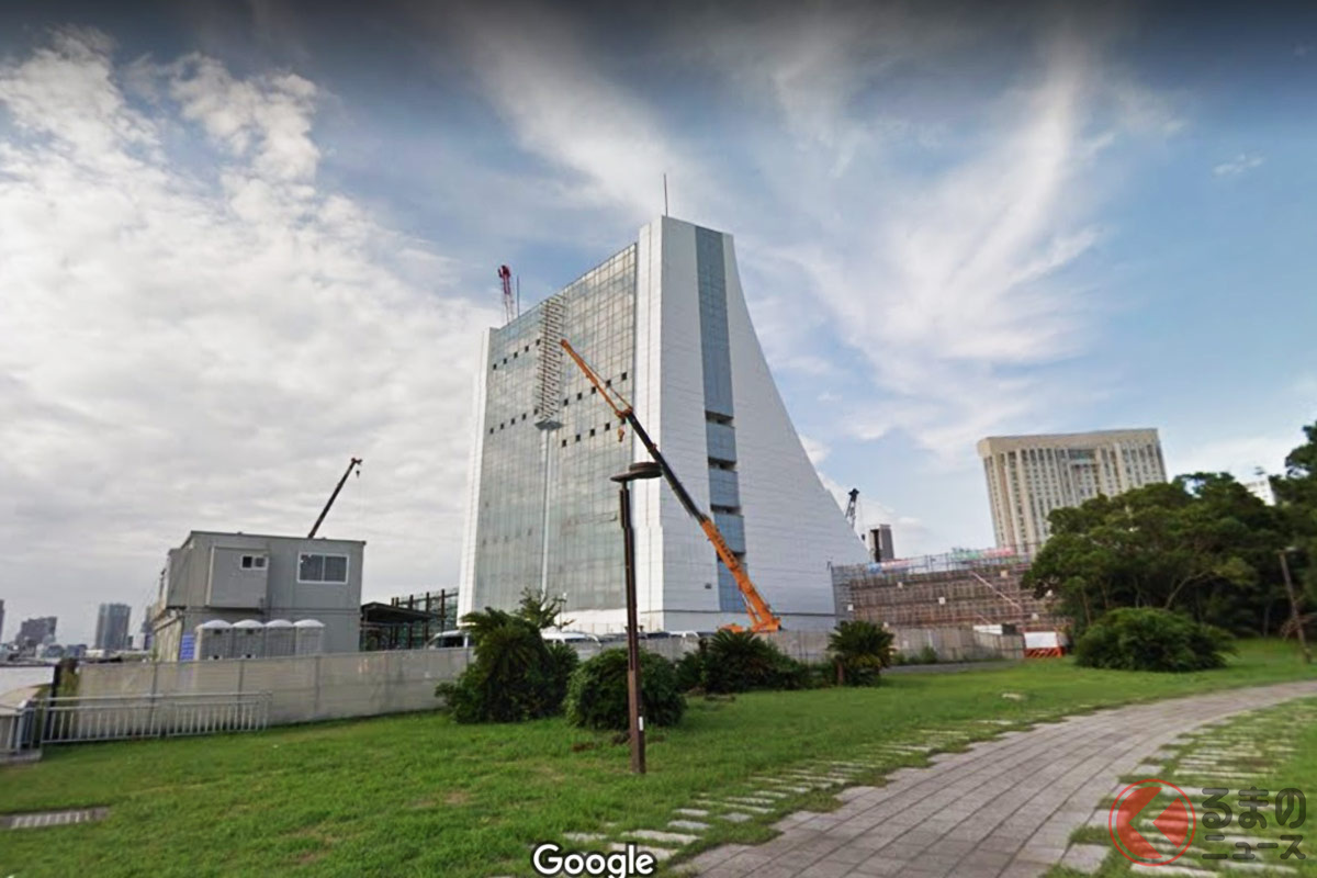 東京湾トンネルの換気所(Photo:Google Map)