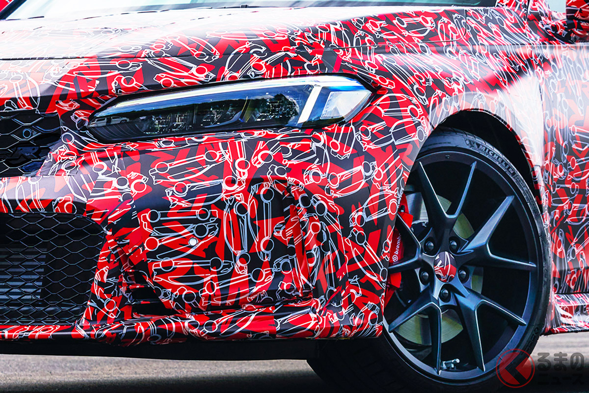 ホンダ 新型「シビックタイプR」の開発車両