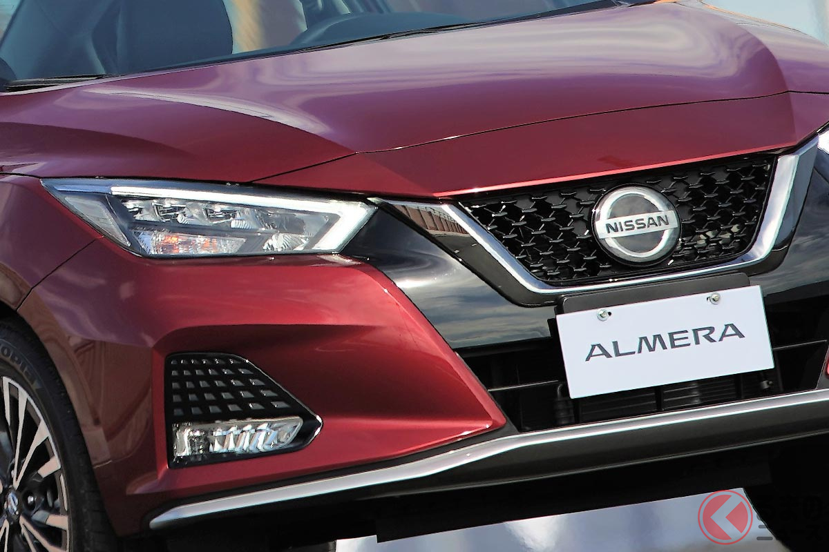 洗練されたハンサム顔が特徴の日産新型「アルメーラ」(フィリピン仕様)