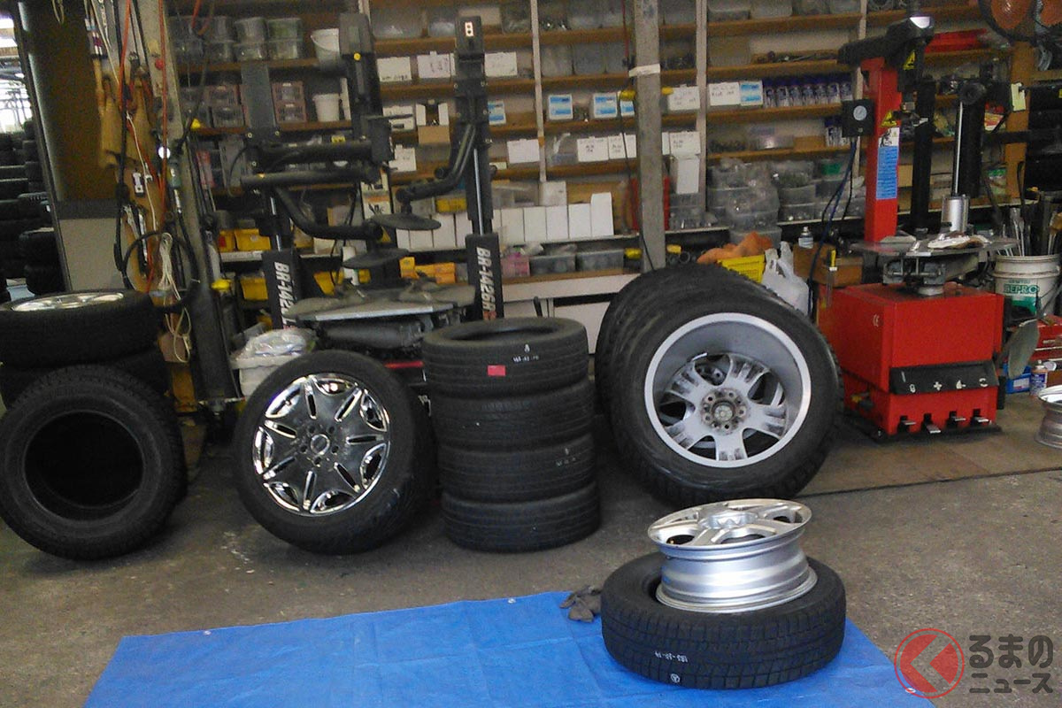 ネットでタイヤを購入しても取り付けは実店舗でおこなう