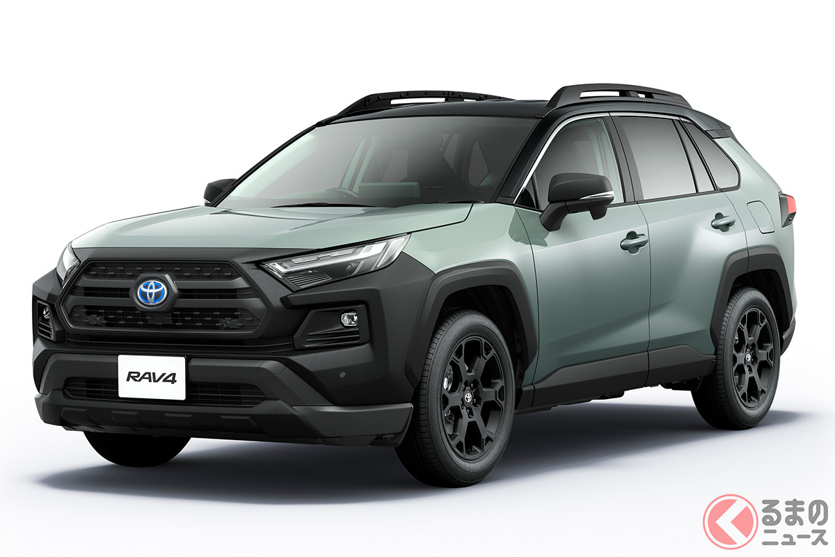 トヨタ 新型RAV4 特別仕様車「Adventure“OFFROAD package II”」は、フロントバンパーやドアミラー、前後のスキッドプレートセットなどに専用の「GORI GORI BLACK(ゴリゴリブラック)塗装」を施したのが最大の特徴だ