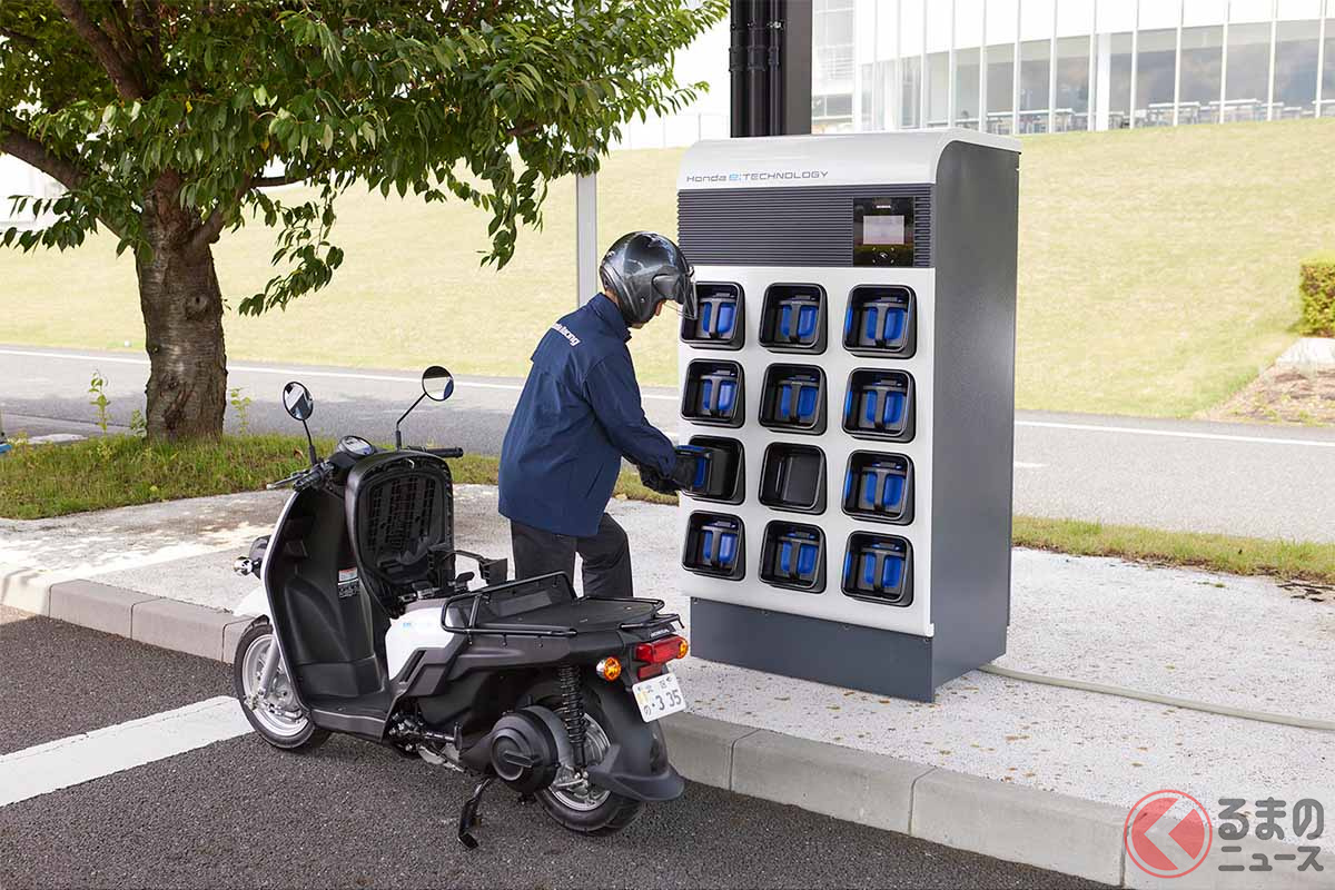 ホンダのバッテリー交換ステーション「Honda Power Pack Exchanger e:」