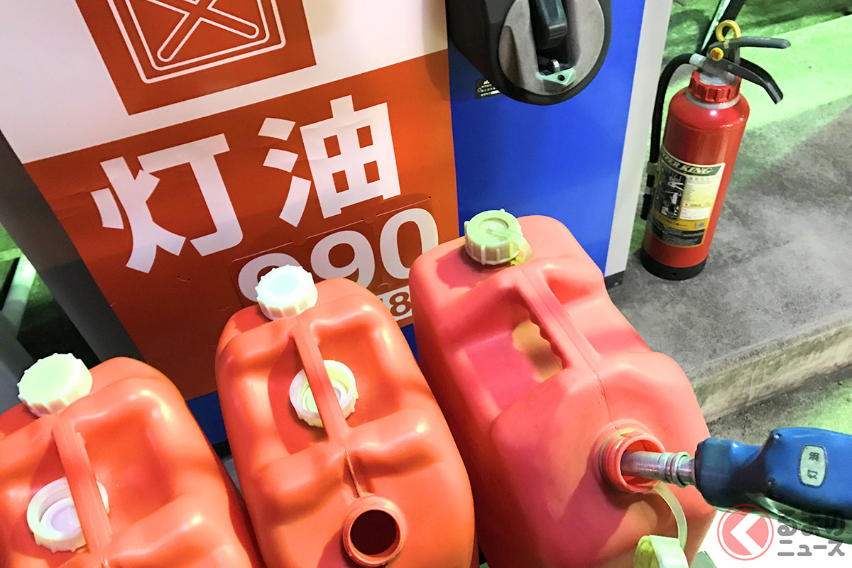 灯油の価格も7週連続で値上がりが続いている(10月18日時点)