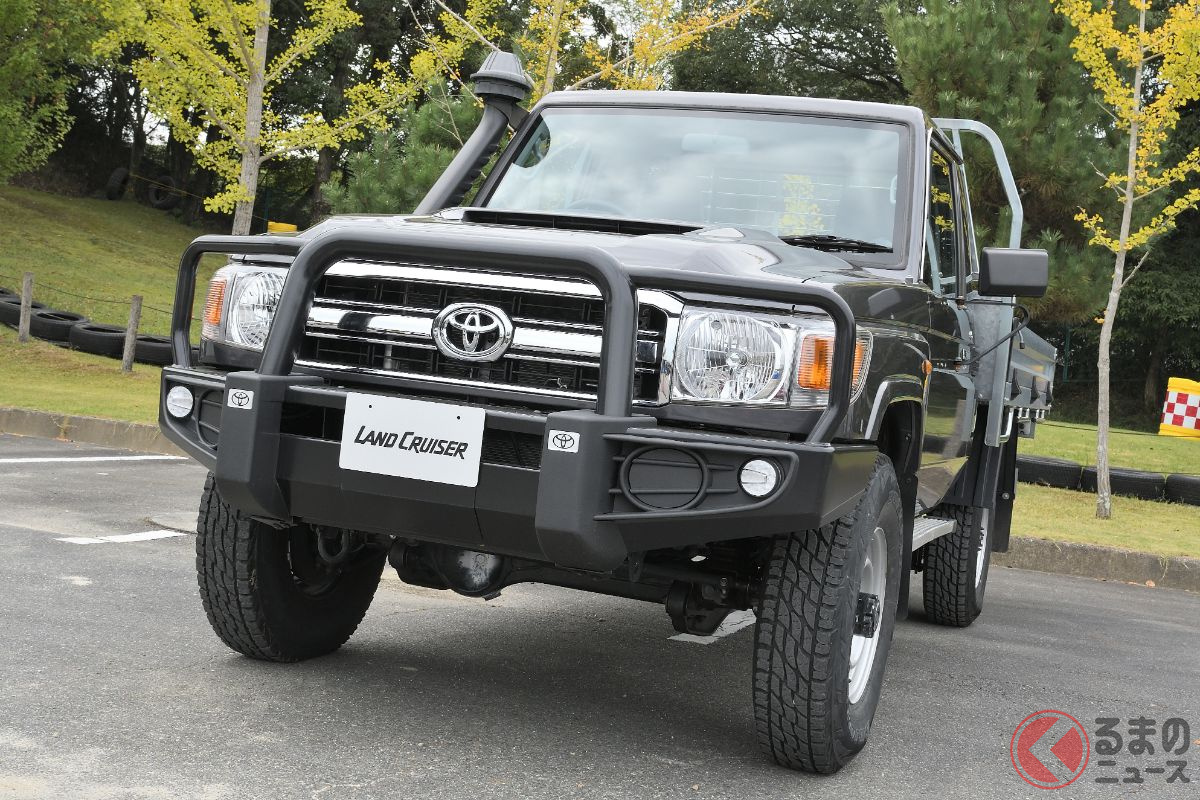 現在も海外の一部市場で販売されているトヨタ「ランドクルーザー70」に日本復活の動きが出ているという(画像:ピックアップ/オーストラリア仕様)