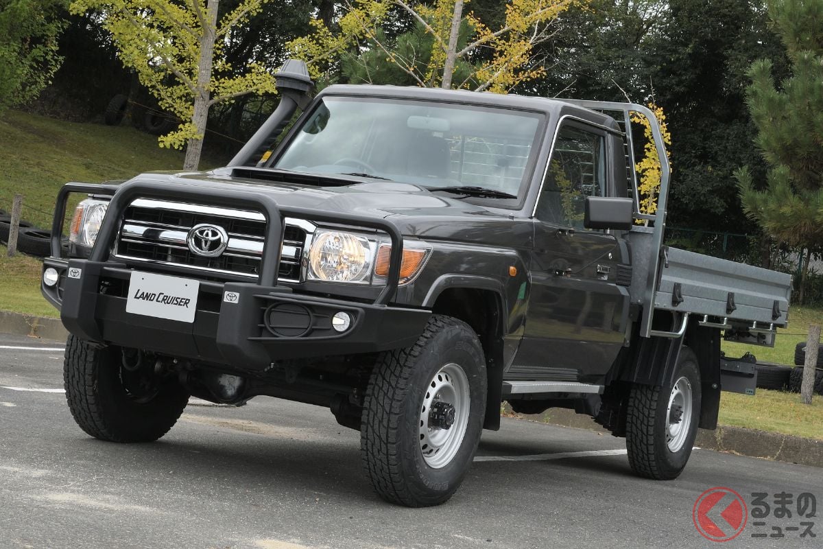 現在も海外の一部市場で販売されているトヨタ「ランドクルーザー70」に日本復活の動きが出ているという(画像:ピックアップ79/オーストラリア仕様)