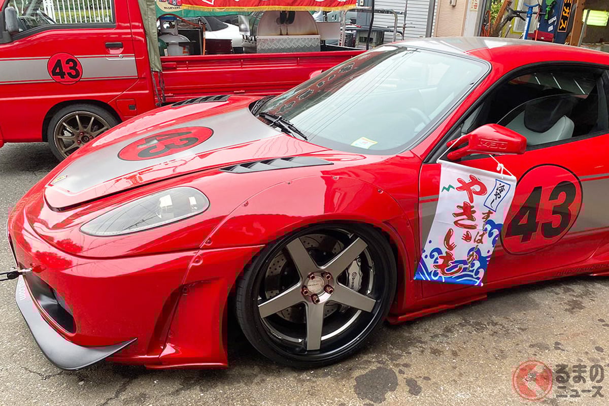 フェラーリ「F430」で焼きいも屋をやってみた!? 凄すぎる「すーぱーかーやきいも」ってなに?(画像提供:原田氏)