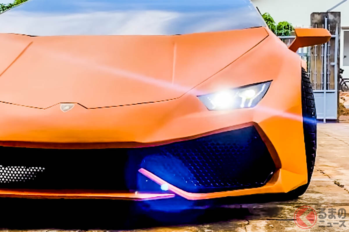 King OF Craftsが廃車同然のコンパクトカーをベースにランボルギーニを再現した「DIYウラカン」