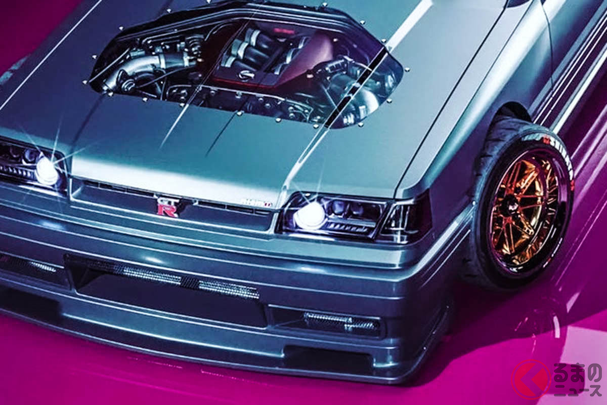 日産「R31型スカイライン」に「GT-R」のエンジンを搭載したカスタムレンダリング(photo:richter.cgi)