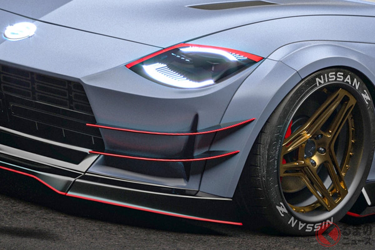 スポーティ感がスゴい 新型フェアレディzに ダックテール 黄金ホイール 採用のレンダリングがカッコイイ くるまのニュース