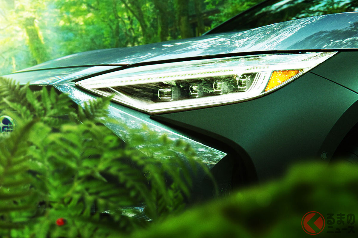 スバル新型「ソルテラ」のティザー画像(画像:スバル新型ソルテラの特設サイトより)