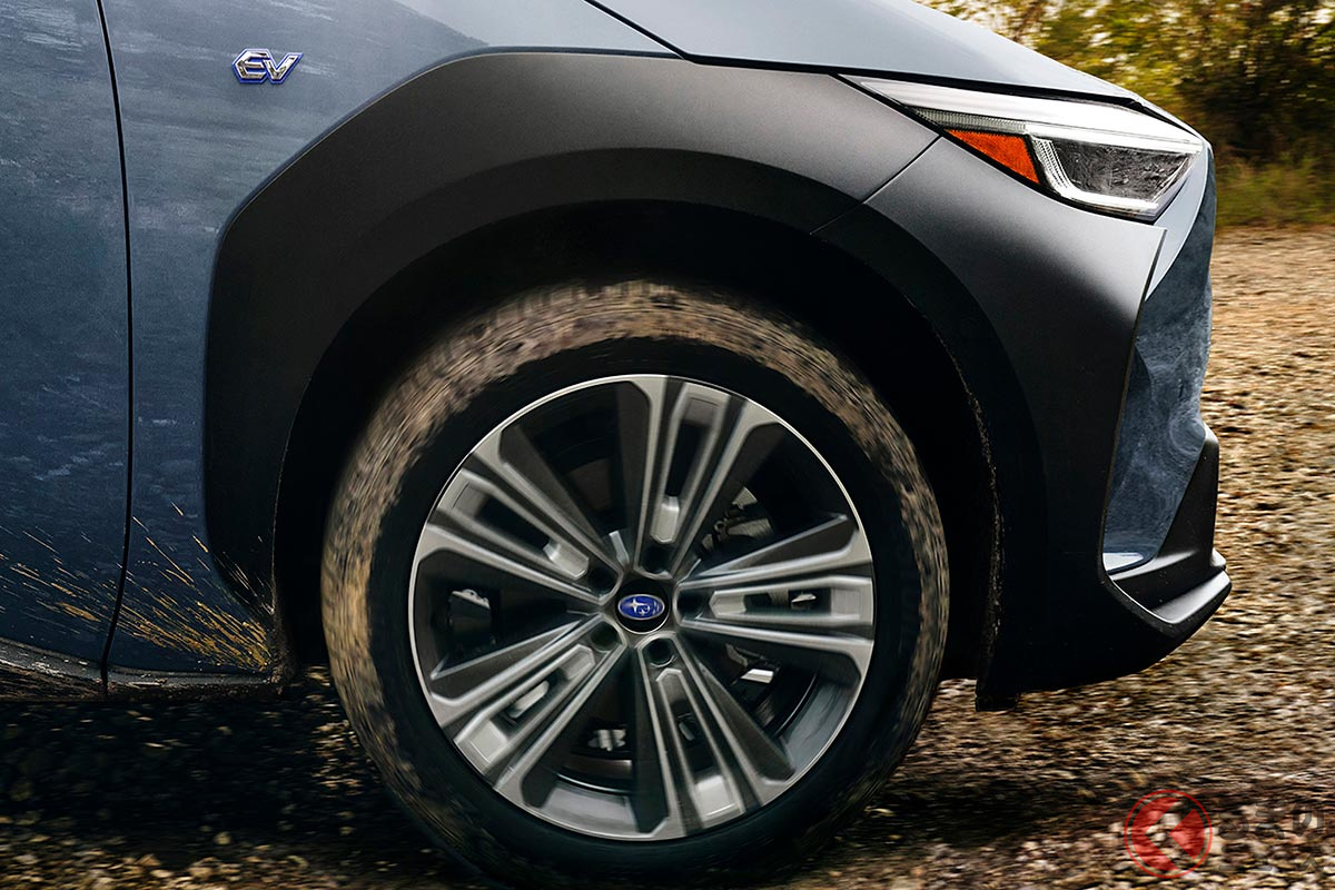 米スバルが公開した新型「ソルテラ」のティザー画像