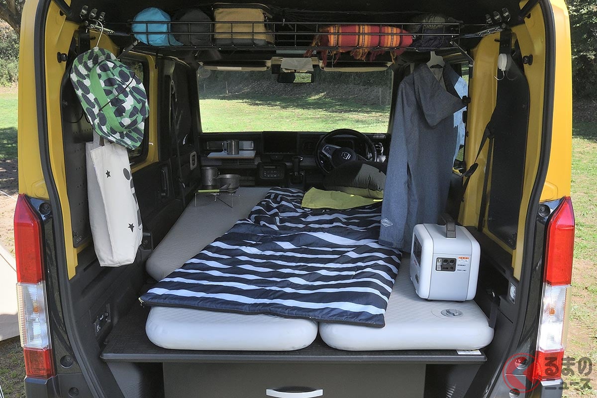 車中泊で眠れない お悩み解決 ホンダ N Van を快適な車中泊仕様にする方法とは くるまのニュース 車中泊で眠れない お悩み解決 ホンダ N Van を快適な車中泊仕様にする方法とは くるまのニュース