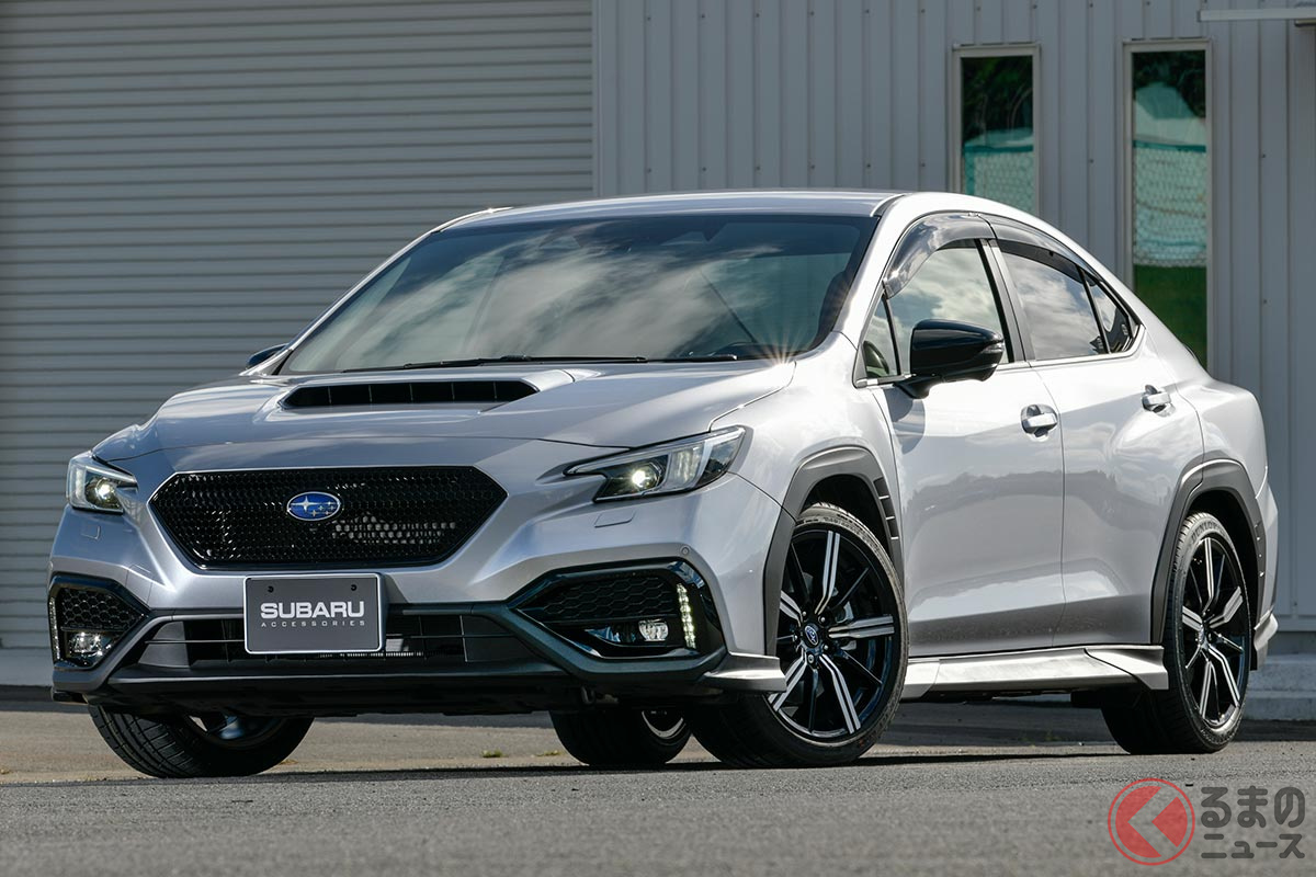 スバル新型 Wrx S4 がstiカスタムで戦闘力アップ チェリーレッドが鮮やかなスポーツパーツ登場 くるまのニュース