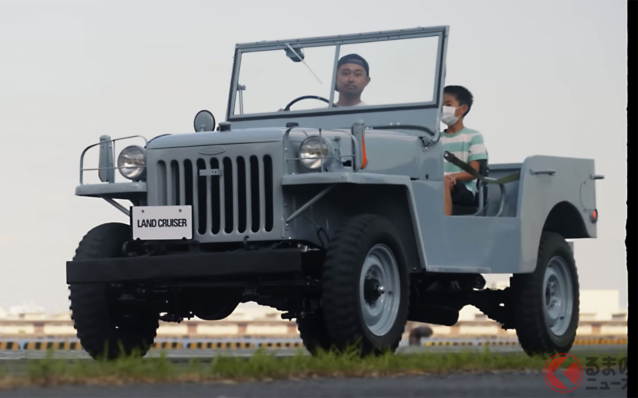 レストアが完了した初代「ランクル」(トヨタ公式ランクルちゃんねるより)