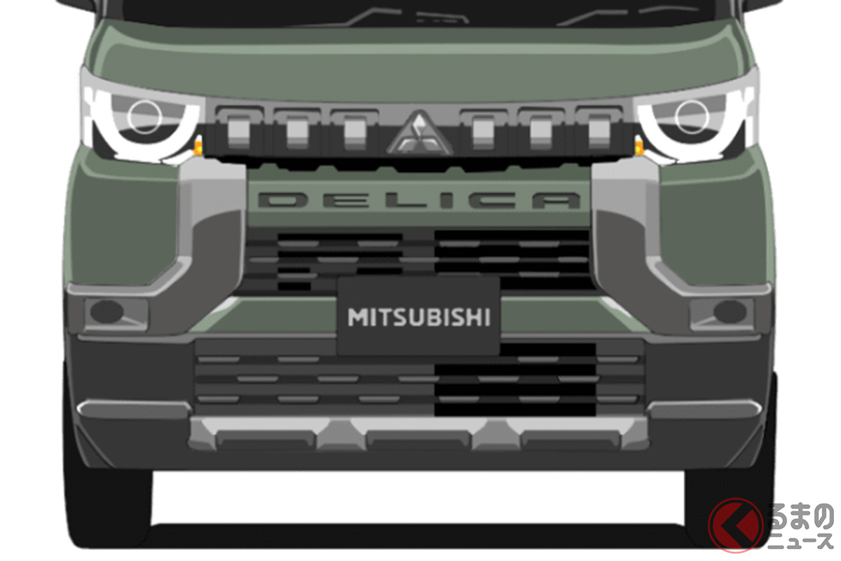 三菱が2023年初夏に発売予定の新型軽スーパーハイトワゴン「DELICA MINI（デリカミニ）」イメージイラスト