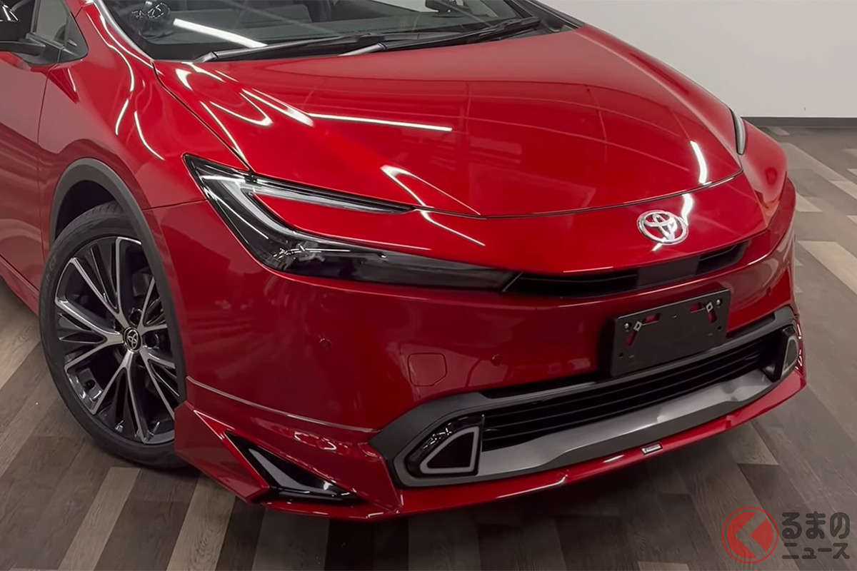 ド派手イルミ装着のトヨタ新型 プリウス 公開 未来感凄いエアロ仕様に カッコいい の声も くるまのニュース ド派手イルミ装着のトヨタ新型 プリウス 公開 未来感凄いエアロ仕様に カッコいい の声も くるまのニュース