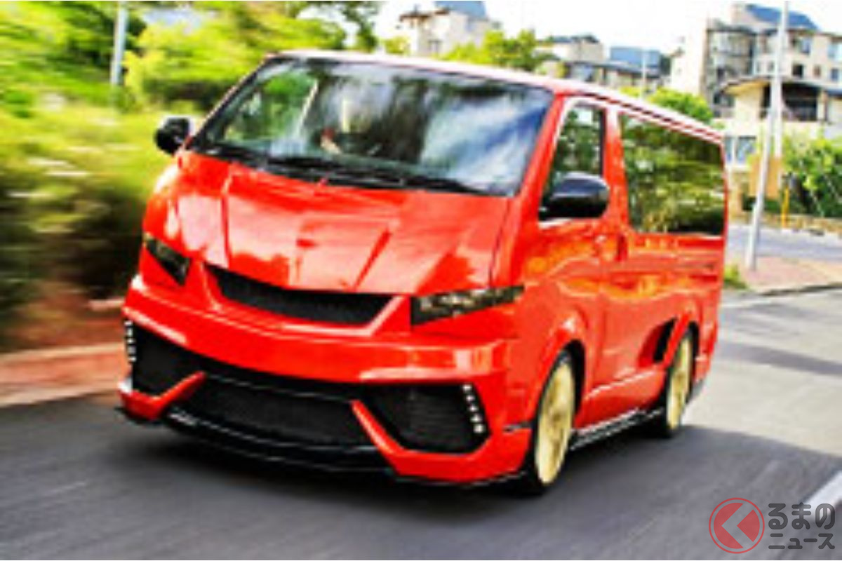 なぜトヨタ ハイエース がランボ顔に センチュリーエンジン搭載で最高300キロ出る 驚愕の最強仕様が南アで登場 作った理由は くるまのニュース なぜトヨタ ハイエース がランボ顔に センチュリーエンジン搭載で最高300キロ出る 驚愕の最強仕様が南アで登場 作った理由は くるまのニュース