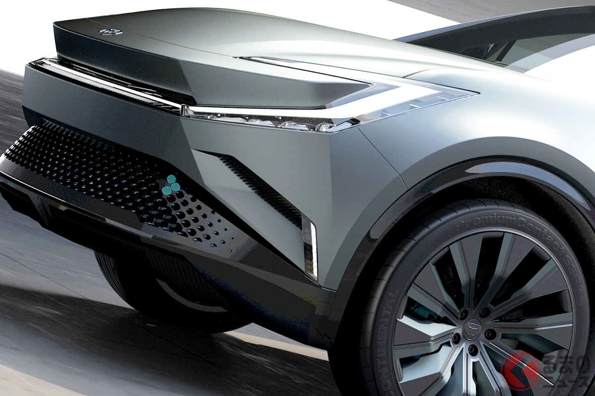 米国で2022年11月17日に初公開されたトヨタの新型BEV(電気自動車)のコンセプトカー「bZコンパクトSUVコンセプト」
