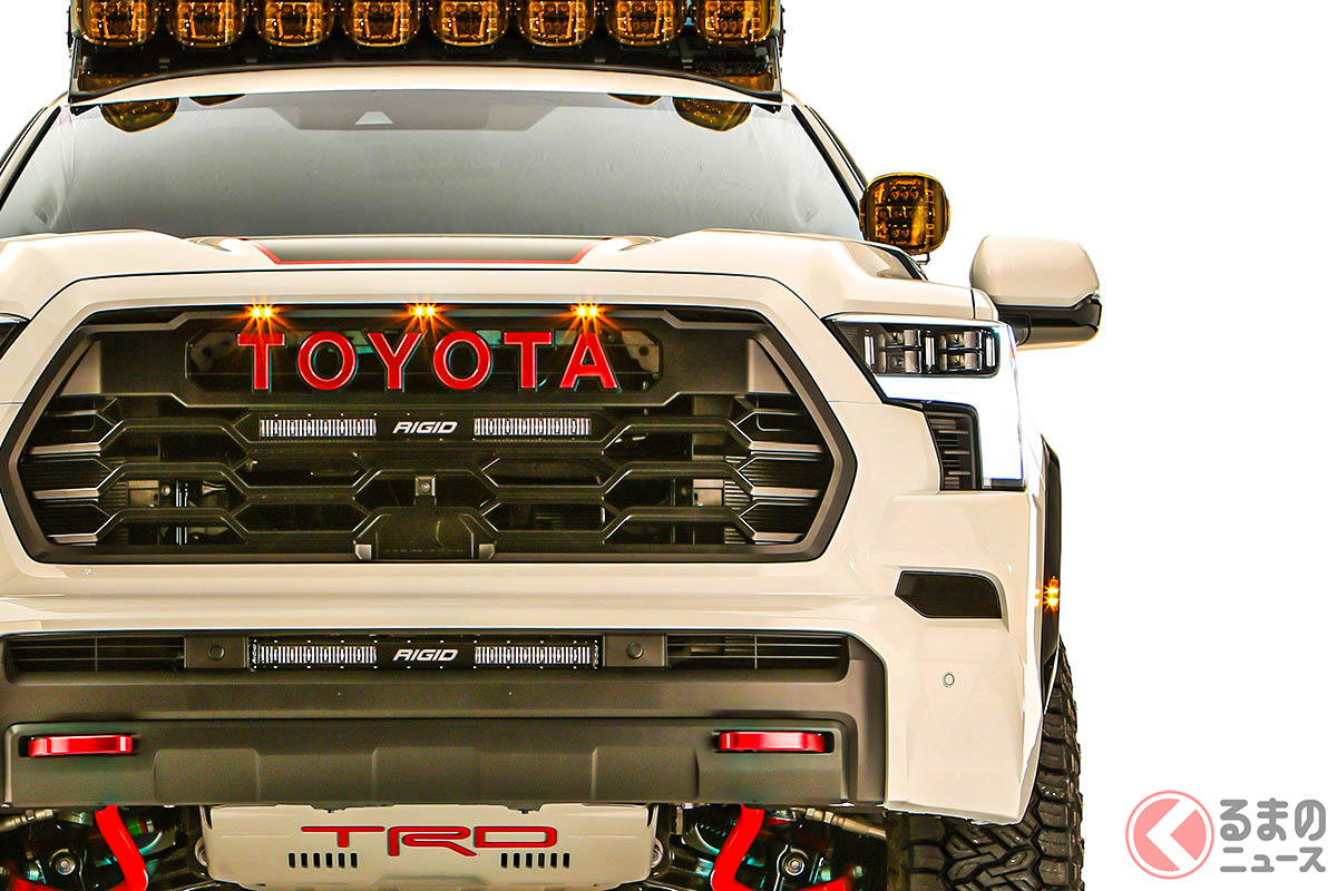 トヨタ 最大級suv に 極上の車上泊 仕様 ライトありすぎ 伝統 のペイントがイケてる セコイア Trd Pro Adventurerコンセプト がsema22に登場 くるまのニュース トヨタ 最大級suv に 極上の車上泊 仕様 ライトありすぎ 伝統 のペイントがイケてる セコイア Trd Pro Adventurerコンセプト がsema22に登場 くるまのニュース