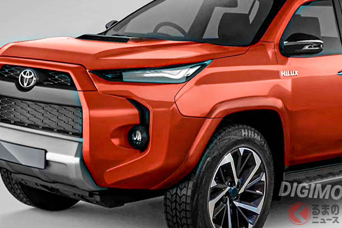 Digimods DESIGNが予想したトヨタ次期型「ハイラックス」のレンダリング(Photo:Digimods DESIGN)