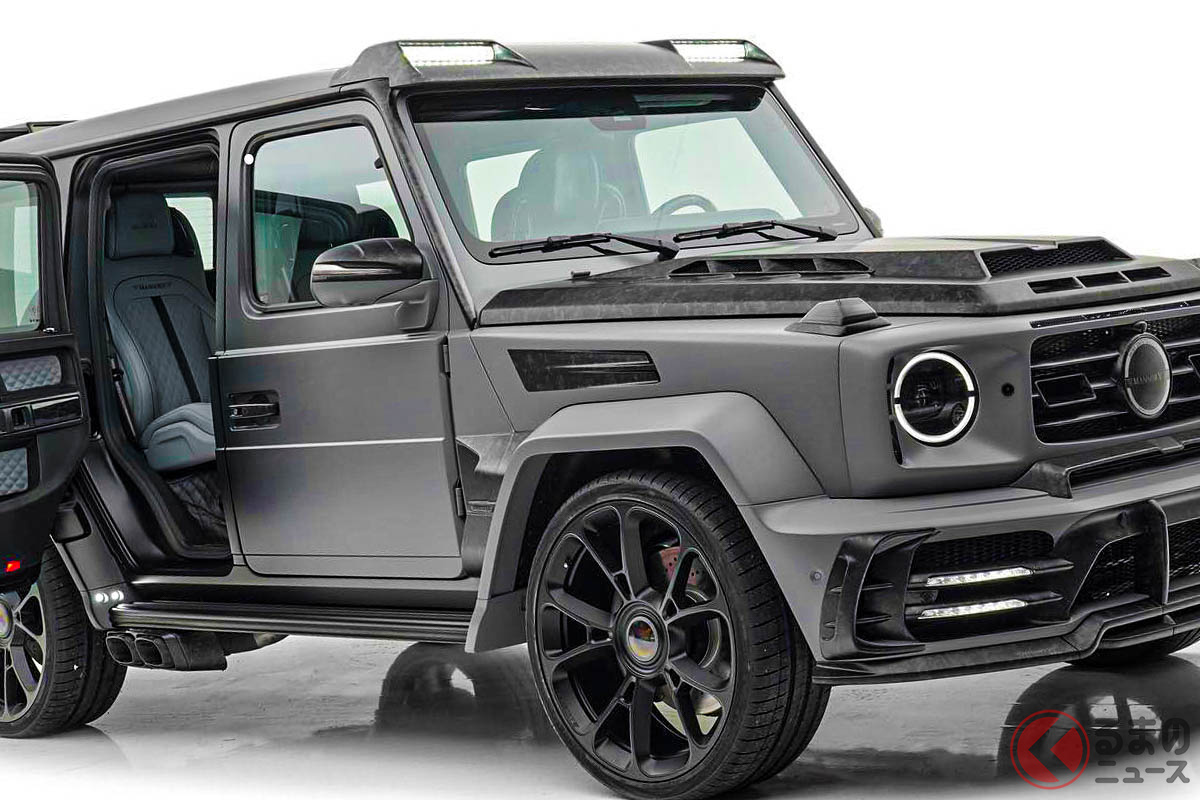 マンソリーの後部ドア逆ヒンジ化キットを取り付けたメルセデス・ベンツ「Gクラス」