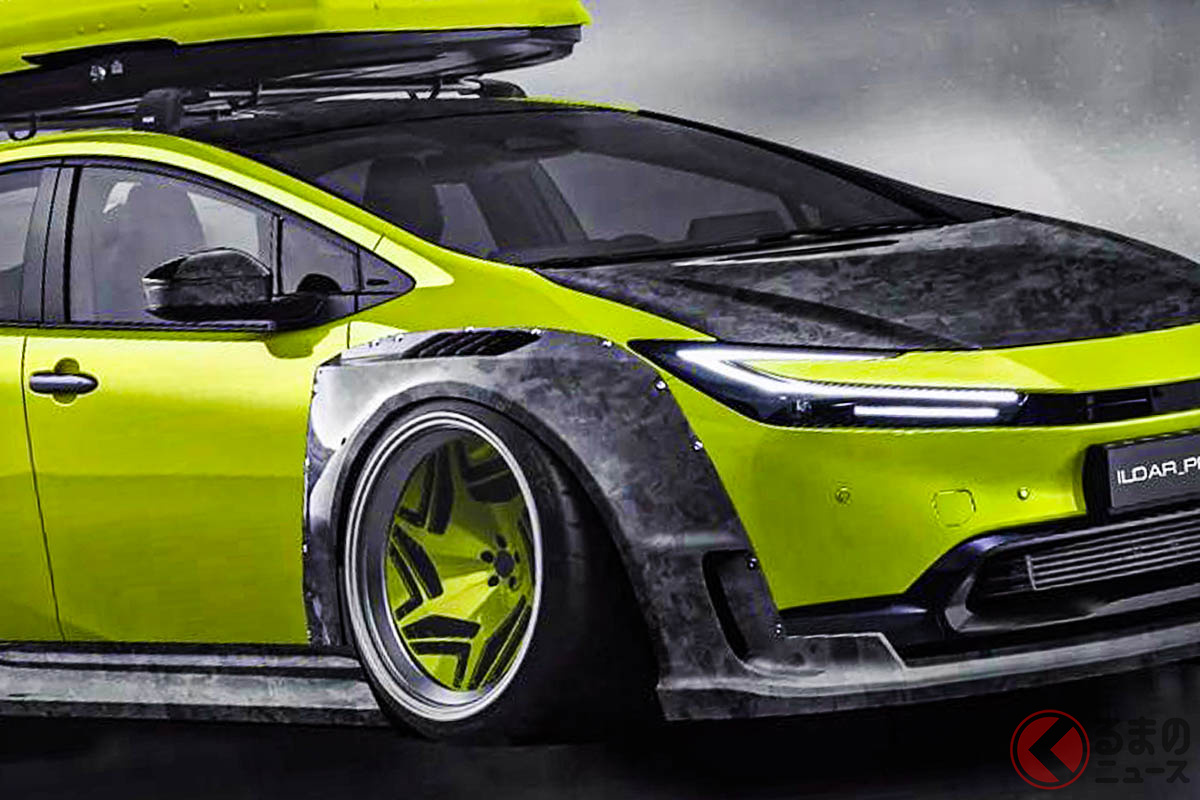 トヨタ新型「プリウス」のド派手なカスタム仕様CG(Photo:ildar project)