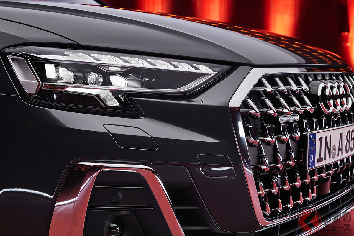 新顔採用 アウディ新型 A8 が欧州発表 幅拡大の新グリル装備で登場 くるまのニュース 新顔採用 アウディ新型 A8 が欧州発表 幅拡大の新グリル装備で登場 くるまのニュース