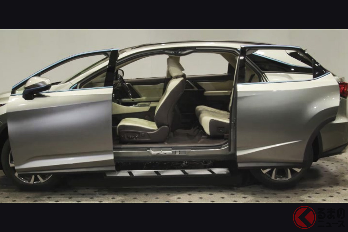 、SUVに搭載可能な変革的タイプのスライド型ドア「新リンク式パワードア」