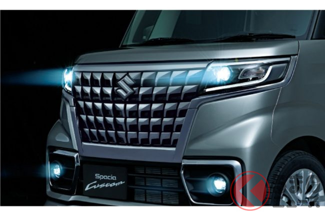 アルファード顔だ スズキ新型 スペーシアカスタム のギラつきグリルがスゴい ド迫力軽が12月下旬に発売へ くるまのニュース アルファード顔だ スズキ新型 スペーシアカスタム のギラつきグリルがスゴい ド迫力軽が12月下旬に発売へ くるまのニュース