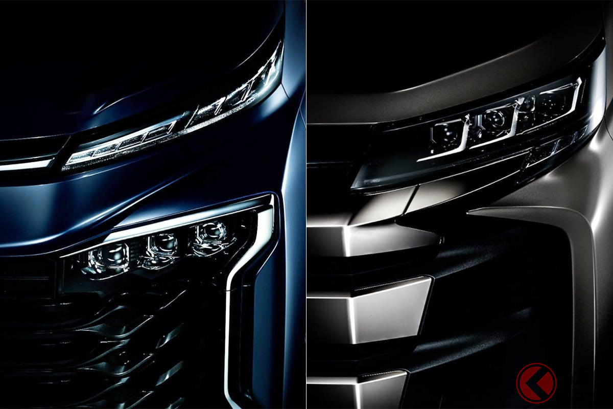2022年1月に4代目に全面刷新されるトヨタ「ノアヴォク」（左：新型ヴォクシー／右：新型ノア）