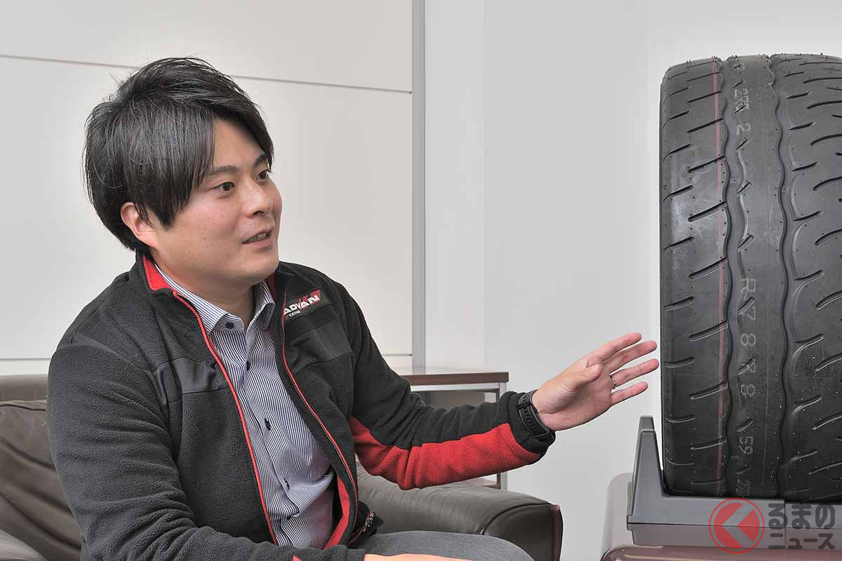 ヨコハマの新高性能ストリートスポーツタイヤ「アドバン・ネオバAD09」の開発者、横浜ゴム消費財製品開発部 製品企画1グループの佐々木 浩長さん
