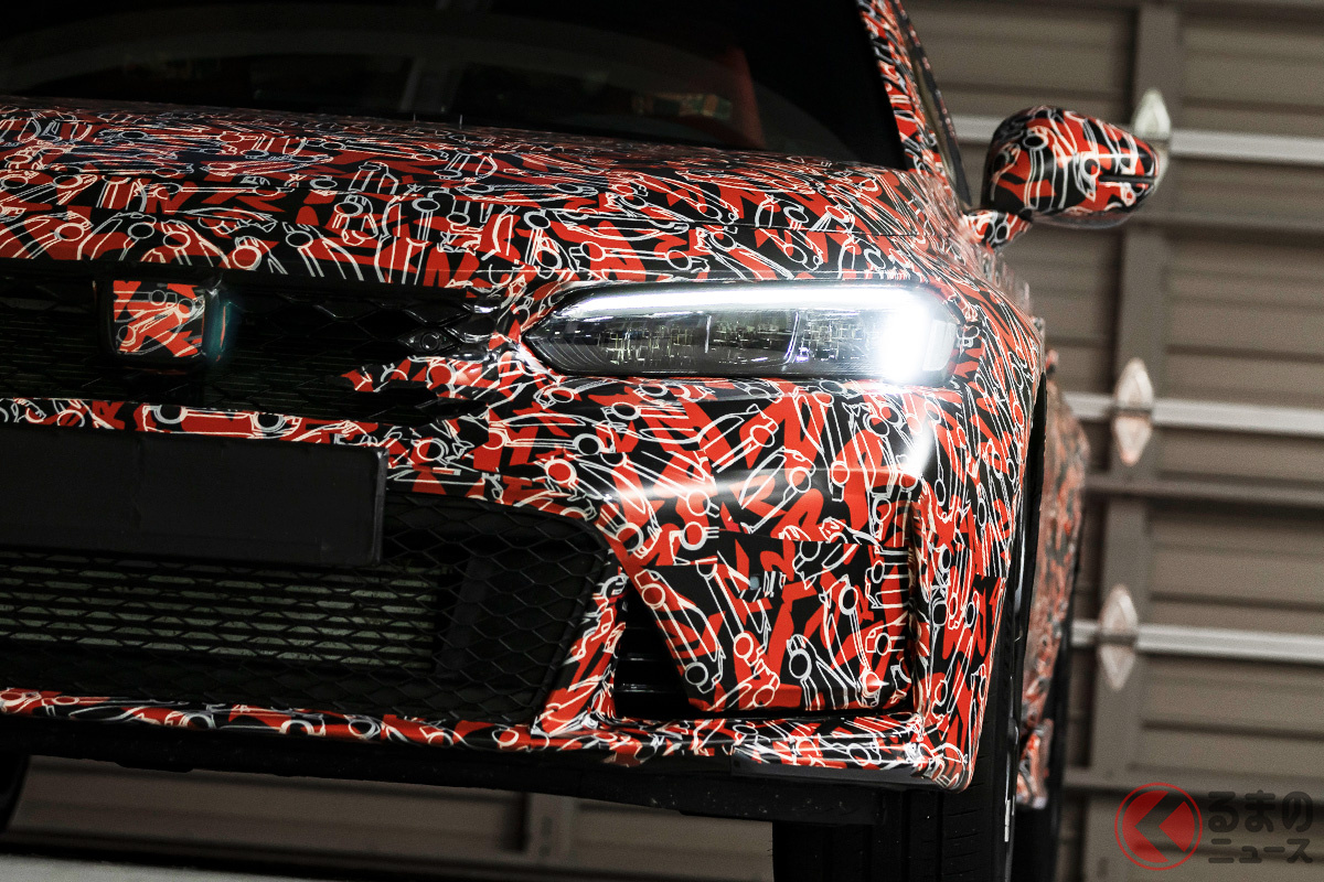 東京オートサロン2022に出展されるホンダ新型「シビックタイプR プロトタイプ」