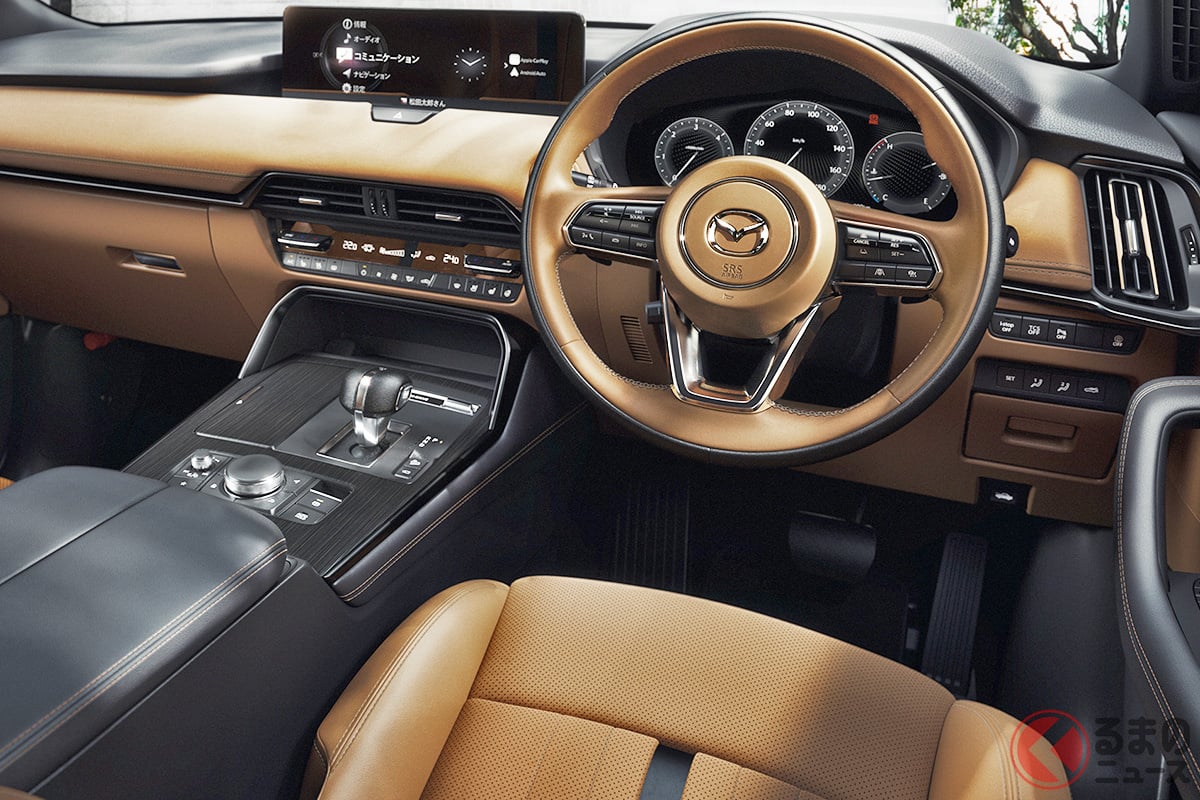 豪華な オシャレ 内装が なぜか気になる 新型高級suv Cx 60 にマツダが仕掛けた ワザ の正体とは くるまのニュース 豪華な オシャレ 内装が なぜか気になる 新型高級suv Cx 60 にマツダが仕掛けた ワザ の正体とは くるまのニュース