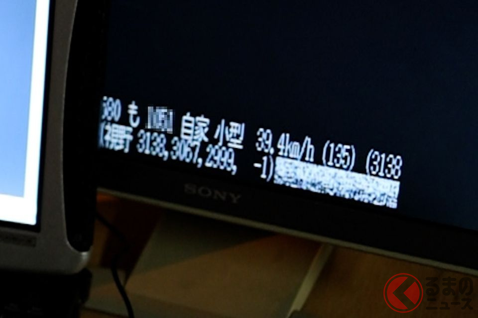 交通量調査の機器は速度などさまざまな情報が測定されている