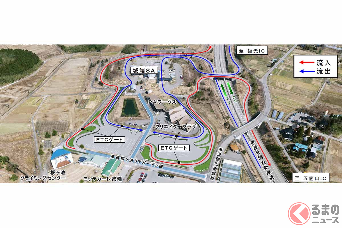 城端スマートICの完成イメージ(画像:NEXCO中日本)