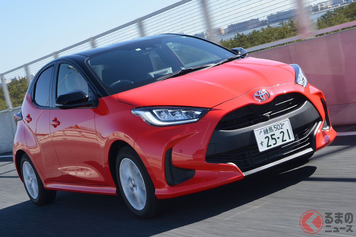 幅広い世代に支持されているヤリス