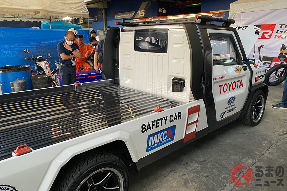 タイでは「ハイラックスワンメイク」も開催されるためピックアップのレース仕様は珍しくないという