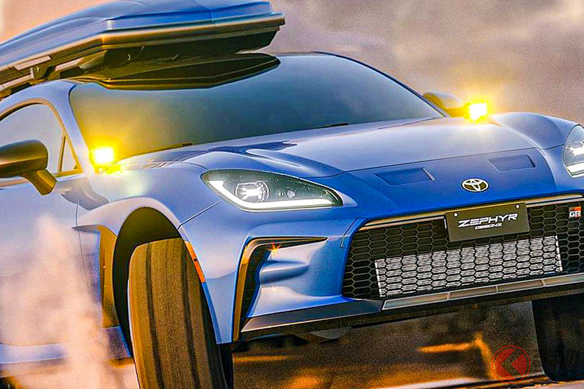 トヨタ「GR86」のラリー仕様のレンダリング(Photo:zephyr_designz)