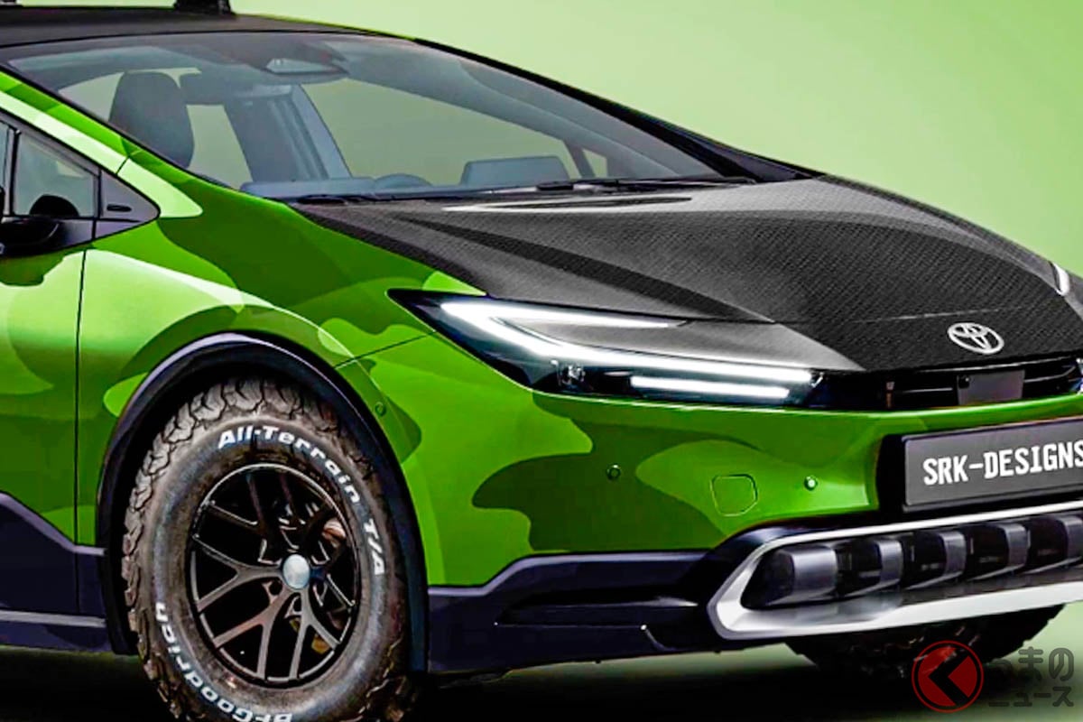トヨタ新型「プリウス」をSUV仕様に変えた「Toyota Prius Hybrid Adventure Edition」のレンダリング(Photo:SRK Designs)