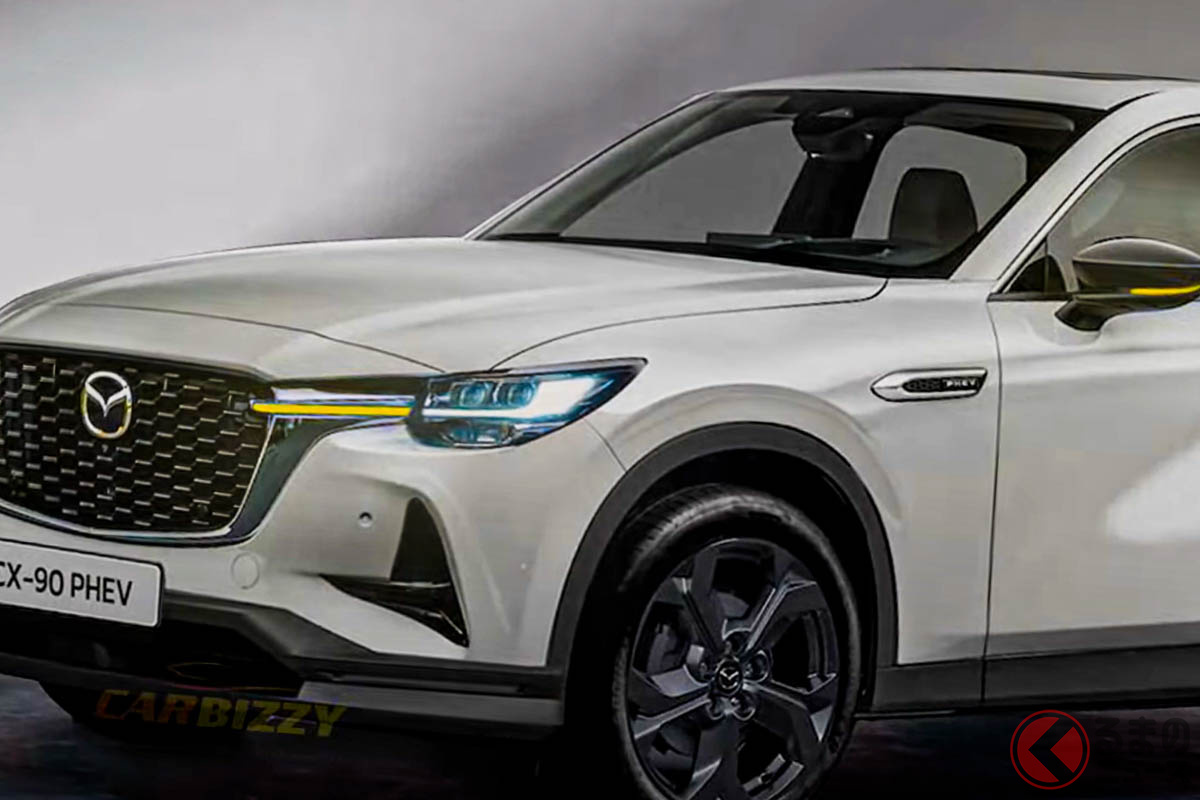 Carbizzyが予測したマツダ新型「CX-90」のエクステリアデザイン（Photo：Carbizzy）