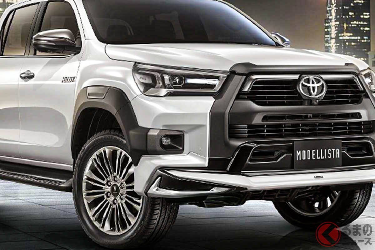 タイ市場で展開されるモデリスタパーツが装着されたトヨタ「ハイラックス」