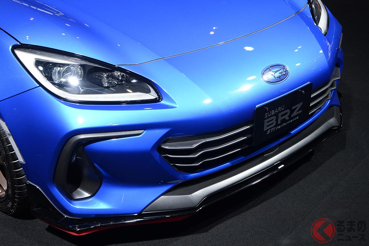 STIパーツを装着したスバル新型「BRZ」