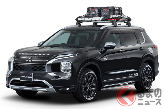 アウトドア仕様の三菱新型 アウトランダー がワイルド スポーティ 純正アクセサリーでイケメンカスタム くるまのニュース アウトドア仕様の三菱新型 アウトランダー がワイルド スポーティ 純正アクセサリーでイケメンカスタム くるまのニュース