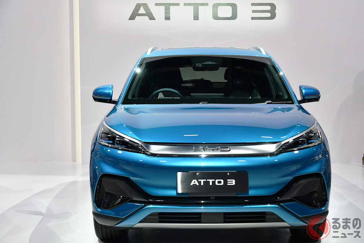 BYDが日本に投入する第一弾モデルの「ATTO 3」