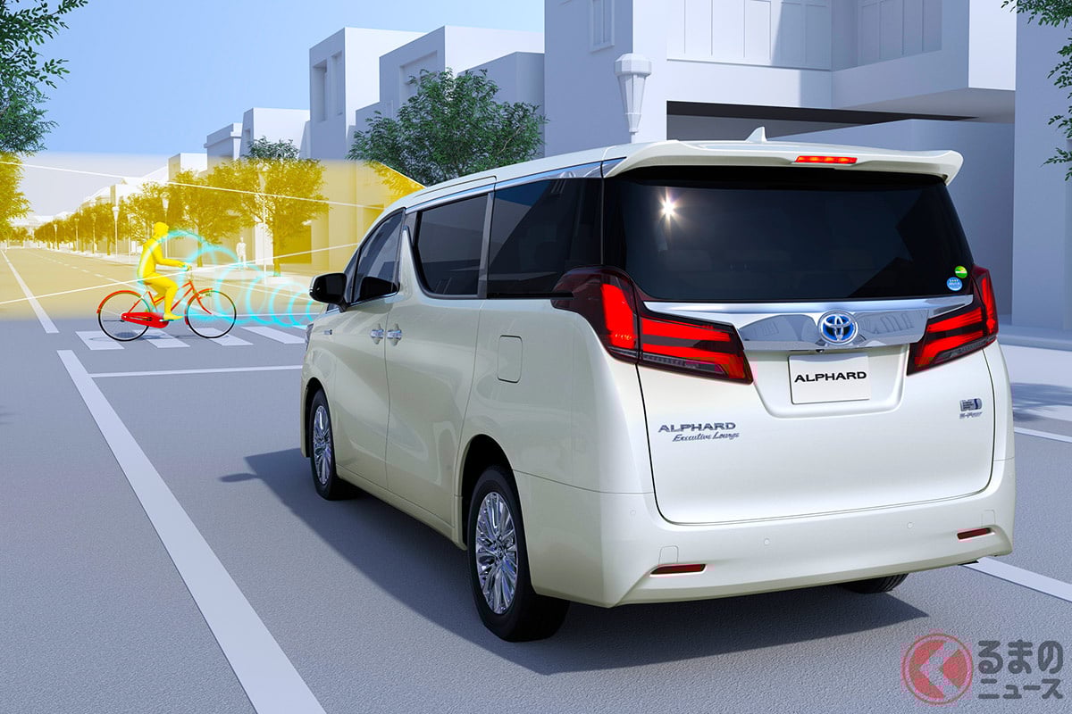 衝突被害軽減ブレーキのイメージ(画像はトヨタの「プリクラッシュセーフティ」)