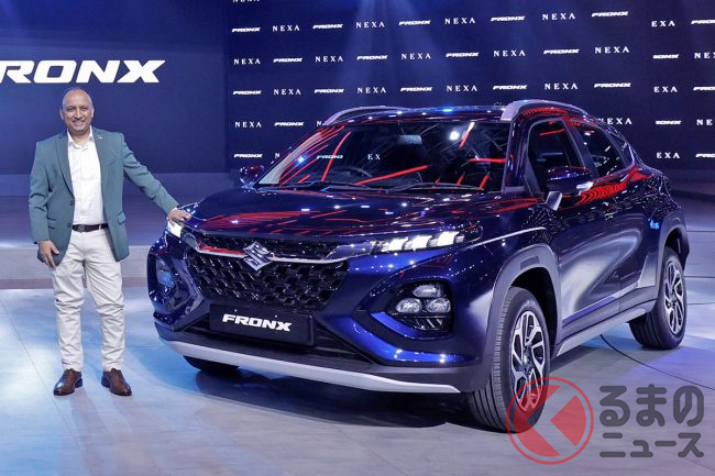 スズキ、精悍顔の「新型SUV」発表! 5MTも設定! 流麗スタイルの新型「フロンクス」豪州投入へ