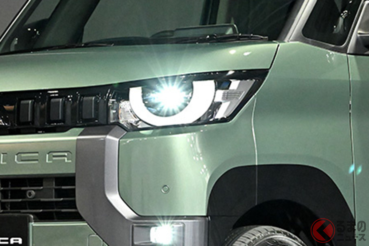 東京オートサロン2023で公開された三菱「デリカミニ」